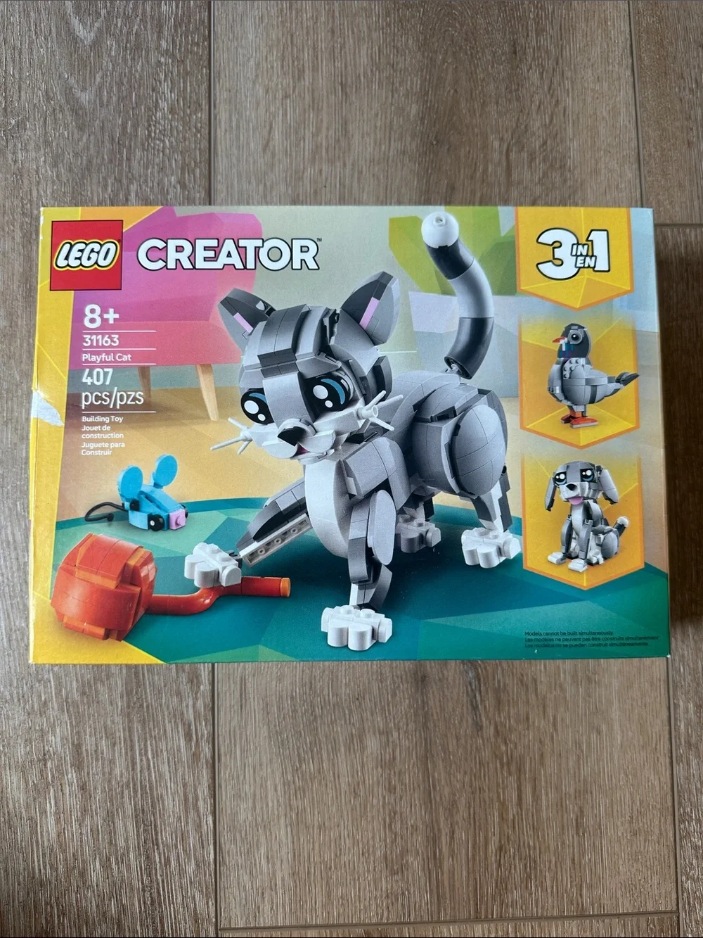LEGO Creator 3in1 Playful Cat 31163 NWT 407pc Sealed